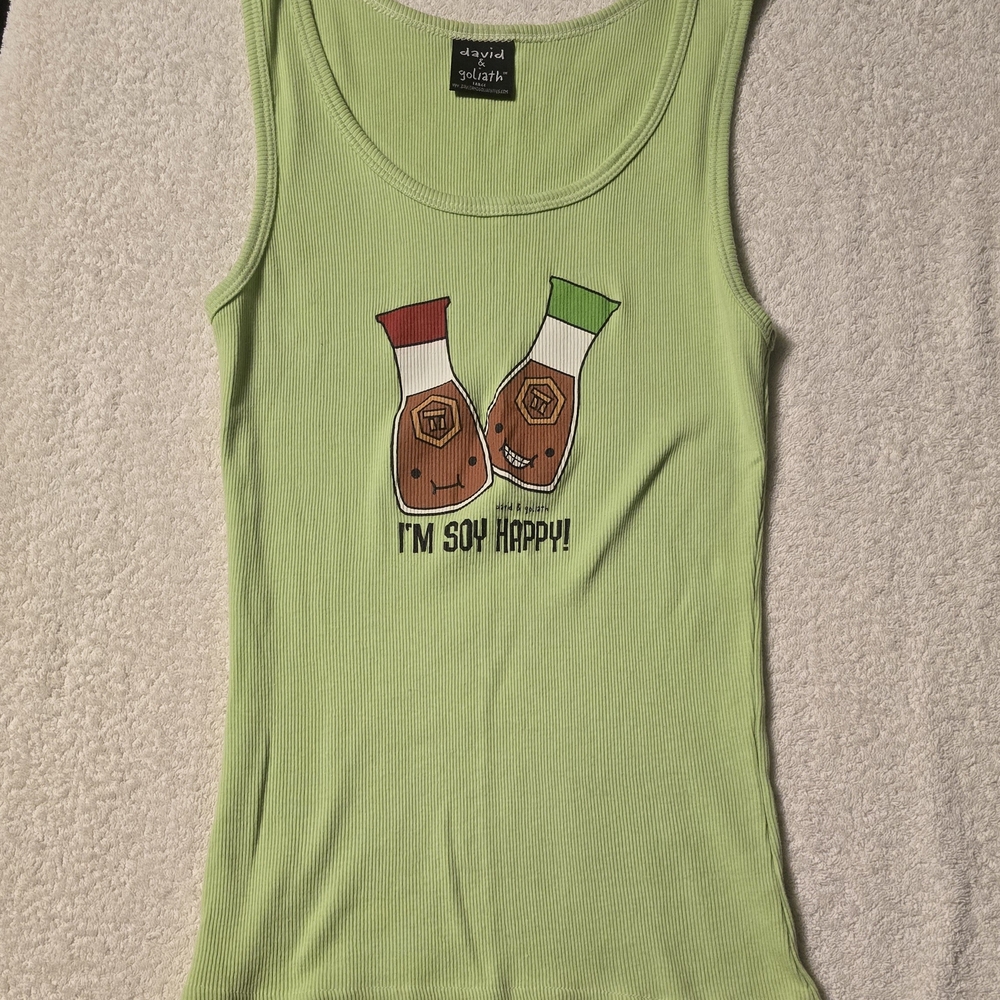 Vintage D&G Tank Top with Soy Sauce Graphic